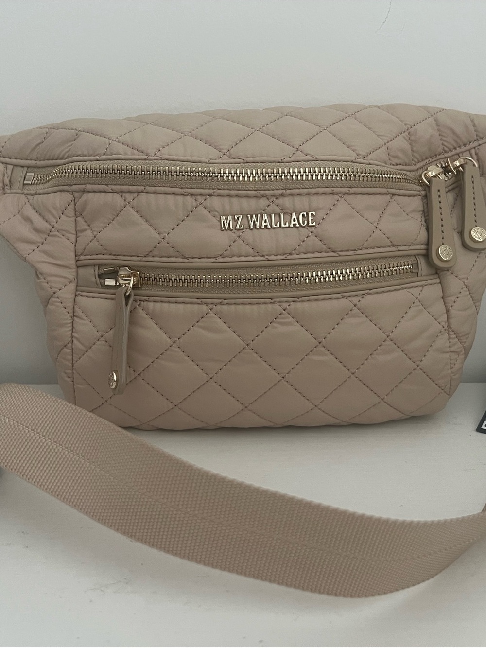 MZ Wallace Small Crosby Crossbody Sling Bag Buff (NWT) - Picture 3 of 11